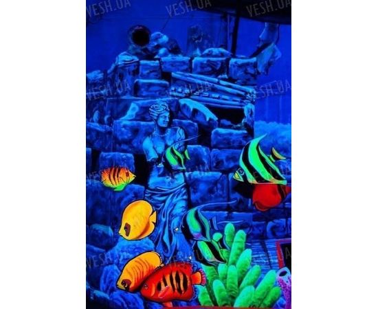 Ультрафиолетовые чернила невидимые днем для принтера и светятся в УФ 365nm голубой cyan 10мл., фото 3