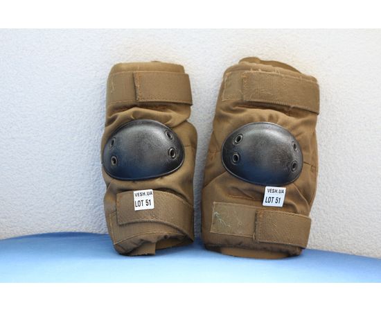 Тактические налокотники NATO USMC ALTA Black Made in USA размер M – состояние на фото LOT51, фото 1