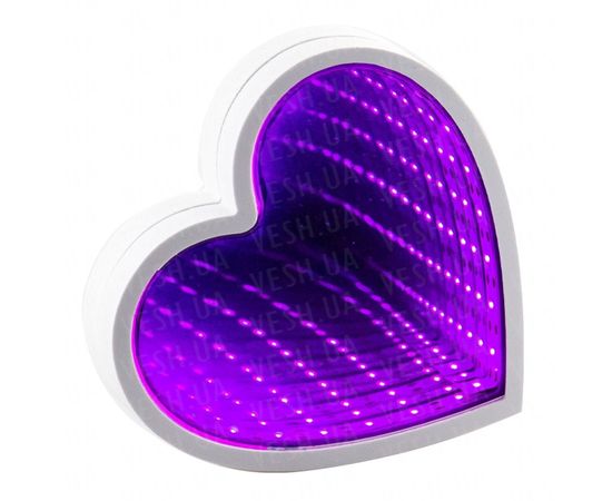Товар распродан - Бесконечное зеркало USB Infinity Mirror Сердце (малиновый) - Аксессуары для праздника, фото 1 Товар распродан - Бесконечное зеркало USB Infinity Mirror Сердце (малиновый) - Аксессуары для праздника, фото 1