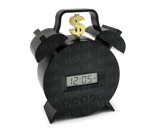 Товар распродан - Будильник копилка Банк - Настенные часы, фото 1