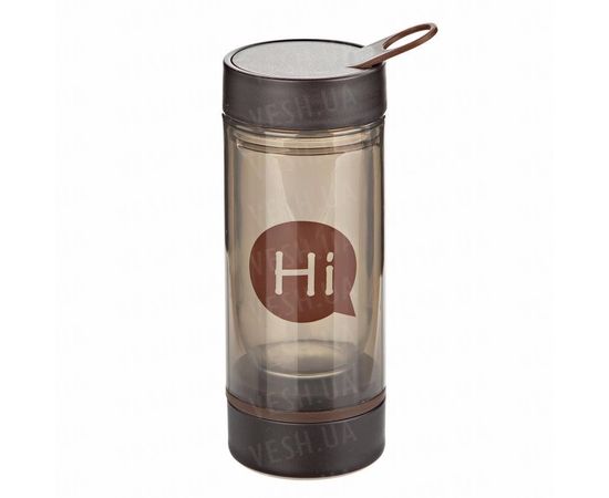 Товар распродан - Бутылка для воды со стеклянной колбой HI 200 мл. Коричневая - Бутылки для напитков и воды, фото 1