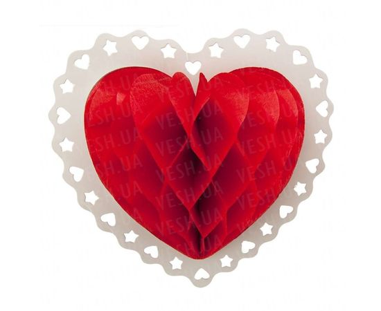 Товар распродан - Декор 3D Сердце 27 см - Аксессуары для праздника, фото 1 Товар распродан - Декор 3D Сердце 27 см - Аксессуары для праздника, фото 1