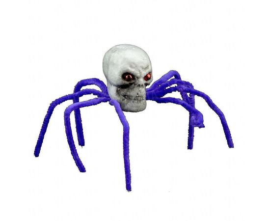 Товар распродан - Декор Паук череп фиолетовый - Аксессуары для праздника, фото 1