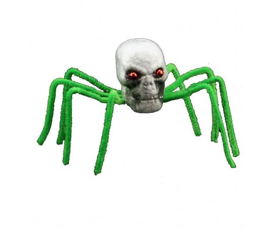 Товар распродан - Декор Паук череп зеленый - Аксессуары для праздника, фото 1 Товар распродан - Декор Паук череп зеленый - Аксессуары для праздника, фото 1