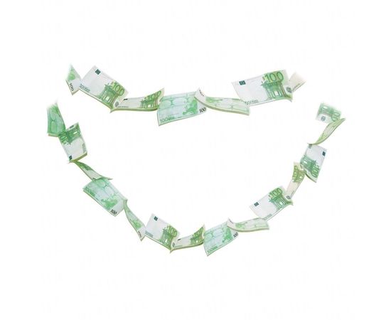 Товар распродан - Денежная гирлянда Евро - Новогодние игрушки и украшения, фото 1