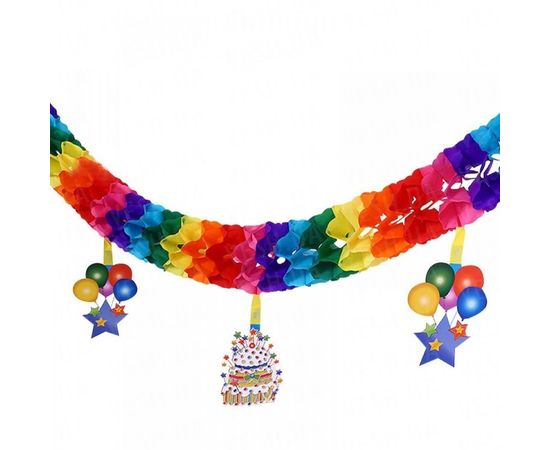 Товар распродан - Гирлянда 3D с подвеской День Рожденья - Аксессуары для праздника, фото 1 Товар распродан - Гирлянда 3D с подвеской День Рожденья - Аксессуары для праздника, фото 1