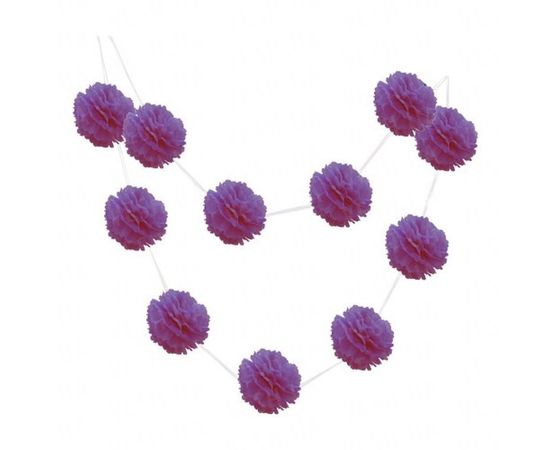 Товар распродан - Гирлянда Помпоны фиалковый 0004 - Аксессуары для праздника, фото 1 Товар распродан - Гирлянда Помпоны фиалковый 0004 - Аксессуары для праздника, фото 1