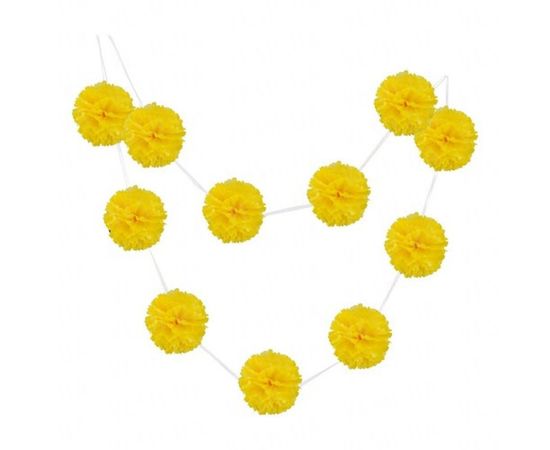 Товар распродан - Гирлянда Помпоны желтый 0019 - Аксессуары для праздника, фото 1 Товар распродан - Гирлянда Помпоны желтый 0019 - Аксессуары для праздника, фото 1