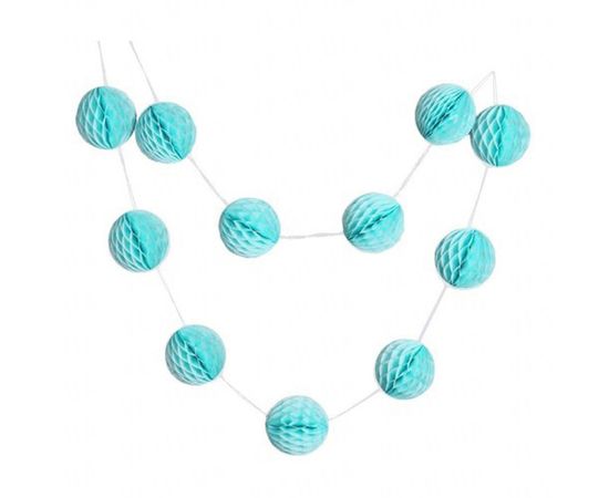 Товар распродан - Гирлянда Шары соты (бирюзовый 0029) - Аксессуары для праздника, фото 1 Товар распродан - Гирлянда Шары соты (бирюзовый 0029) - Аксессуары для праздника, фото 1