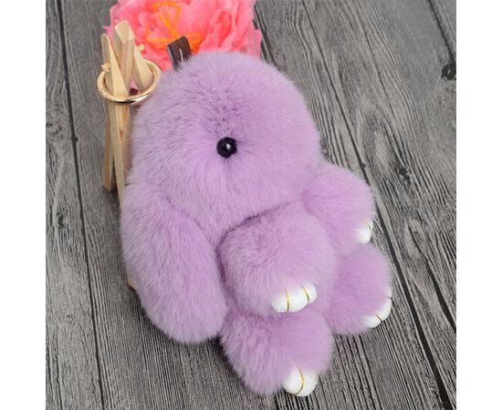 Товар распродан - Меховой брелок (светло-фиолет) на сумку в виде зайчика (Натуральный мех) - Аксессуары для сумок, фото 1 Товар распродан - Меховой брелок (светло-фиолет) на сумку в виде зайчика (Натуральный мех) - Аксессуары для сумок, фото 1