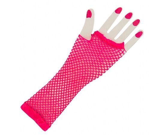 Товар распродан - Митенки длинные розовые - Перчатки варежки, фото 1