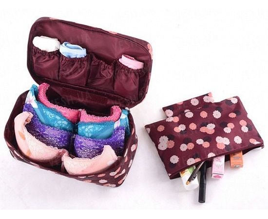 Товар распродан - Органайзер в дорогу Qianyecao Travel (Бордовый) - Тумбы для хранения, фото 1