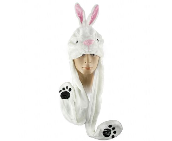 Товар распродан - Шапка маска с лапками Заяц - Карнавальные шляпы, фото 1