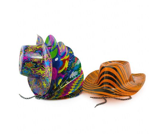 Товар распродан - Шляпа Ковбоя пластик с принтом - Карнавальные шляпы, фото 1