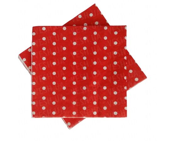 Товар распродан - Салфетки Горошек красный (уп. 20шт) - Скатерти, фото 1 Товар распродан - Салфетки Горошек красный (уп. 20шт) - Скатерти, фото 1