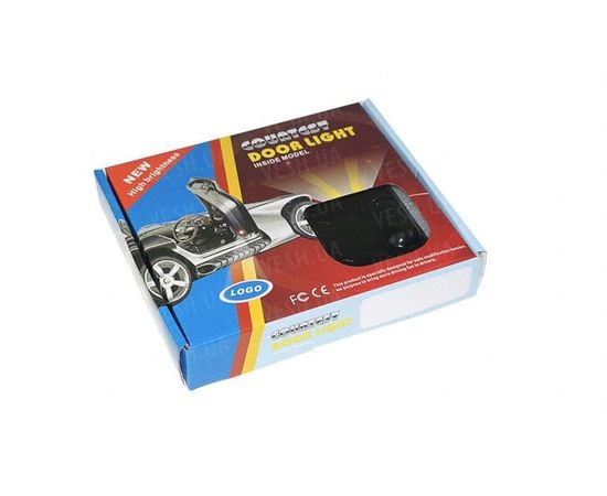 Товар распродан - Сенсорная подсветка на дверцу автомобиля. С проекцией Собачка #392 - Подсветка салона дверей днища, фото 1