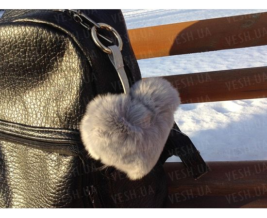 Товар распродан - Сердце - брелок Luxury. Серый. - Брелки, фото 1