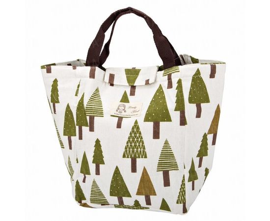 Товар распродан - Сумка для еды со слоем фольги внутри для сохранения температуры.Ёлочки - Сумки холодилники, фото 1