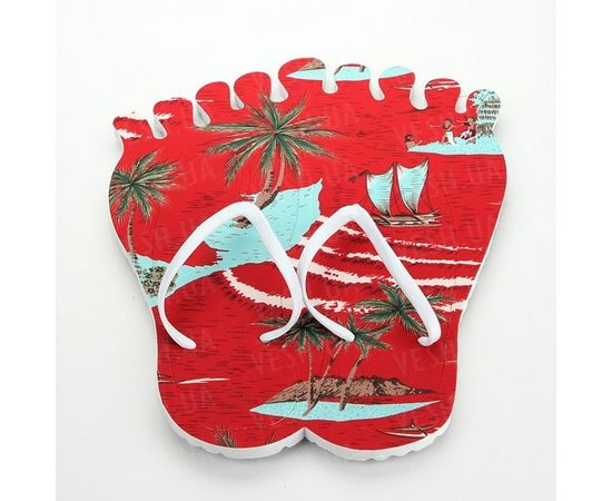 Товар распродан - Тапки вьетнамки Лапа (Цвет- КРАСНЫЙ) (38 размер) - Сандали и вьетнамки сланцы женские, фото 1