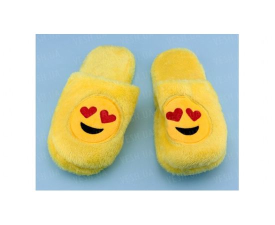 Товар распродан - Тапочки мех Смайлик - Домашние тапочки, фото 1