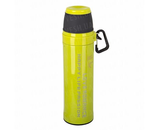 Товар распродан - Термос Passion с карабином 550 мл. Салатовый - Термосы, фото 1