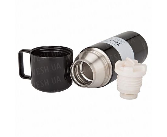 Товар распродан - Термос TEA TIME 350 мл. Черный с белой полосой - Термосы, фото 1