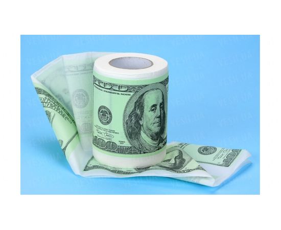 Товар распродан - Туалетная бумага прикольная 100 долларов баксов - Оригинальные подарки, фото 1 Товар распродан - Туалетная бумага прикольная 100 долларов баксов - Оригинальные подарки, фото 1