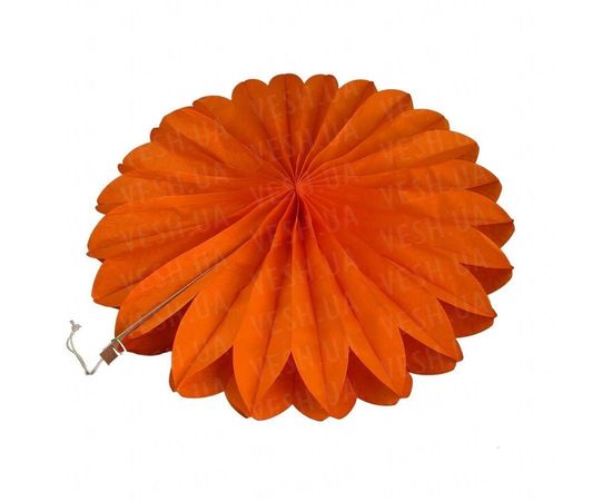 Товар распродан - Веерный круг тишью 40 см оранжевый 0011 - Аксессуары для праздника, фото 1 Товар распродан - Веерный круг тишью 40 см оранжевый 0011 - Аксессуары для праздника, фото 1