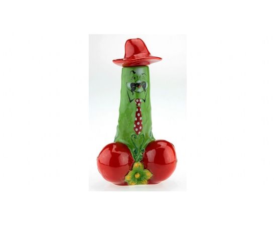 Товар распродан - Вилли огурец с помидорами графин штоф - Бутылки фляги бутыли, фото 1