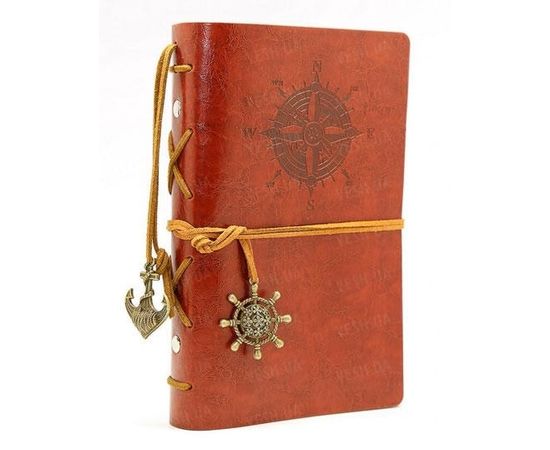 Товар распродан - Винтажный блокнот морской тематики красный - Блокноты ежедневники, фото 1