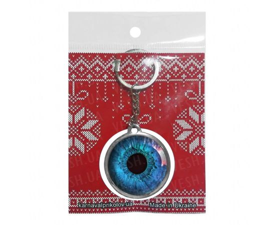 Товар распродан - Брелок двухсторонний Глаз синий - Брелки, фото 1