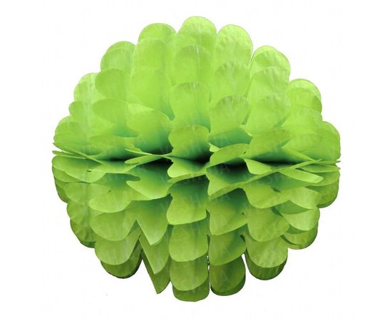 Товар распродан - Бумажный шар цветок 30 см салатовый 0013 - Аксессуары для праздника, фото 1