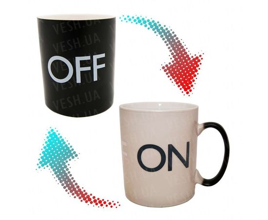 Товар распродан - Чашка хамелеон ON OFF - Чашки, фото 1 Товар распродан - Чашка хамелеон ON OFF - Чашки, фото 1
