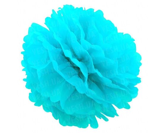 Товар распродан - Декор бумажные Помпоны 25 см голубой 0001 - Аксессуары для праздника, фото 1 Товар распродан - Декор бумажные Помпоны 25 см голубой 0001 - Аксессуары для праздника, фото 1