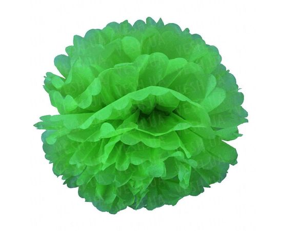 Товар распродан - Декор бумажные Помпоны 40 см мятный 0014 - Аксессуары для праздника, фото 1