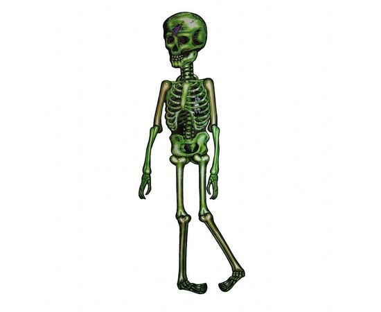 Товар распродан - Декор настенный 150 см Скелет зеленый - Аксессуары для праздника, фото 1 Товар распродан - Декор настенный 150 см Скелет зеленый - Аксессуары для праздника, фото 1