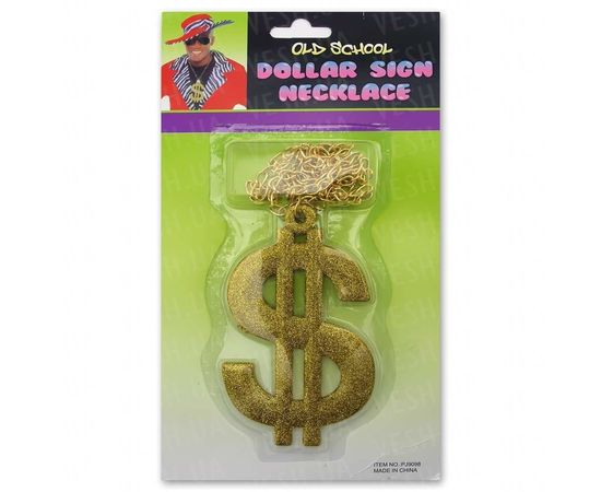Товар распродан - Доллар кулон на цепочке - Карнавальные аксессуары, фото 1