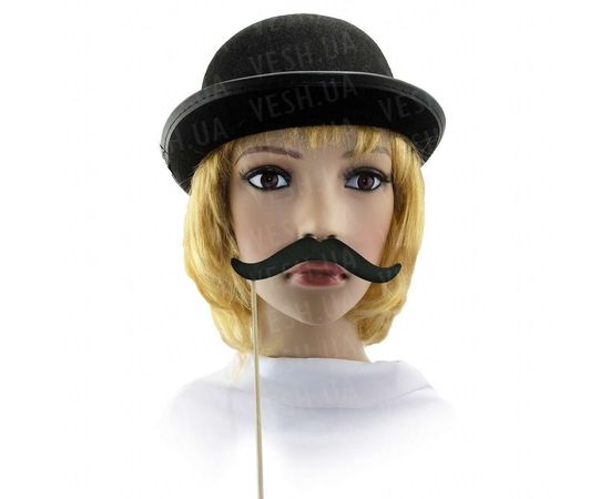 Товар распродан - Фотобутафория Усы, очки - Карнавальные аксессуары, фото 1