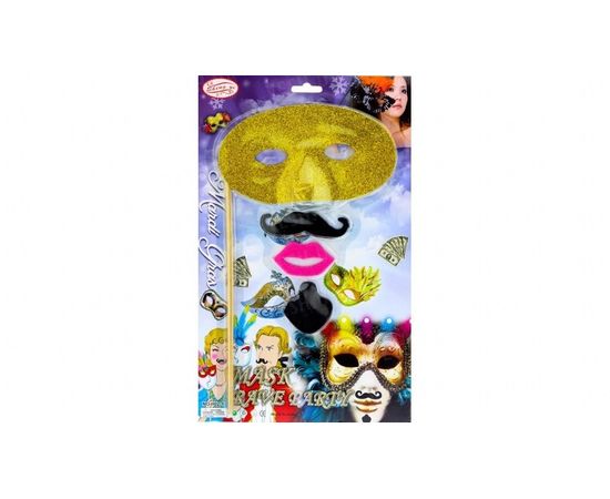 Товар распродан - Фотобутафория набор с маской, 4 предмета - Карнавальные маски, фото 1