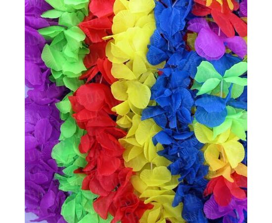 Товар распродан - Гавайские леи Орхидеи (синие) - Карнавальные аксессуары, фото 1