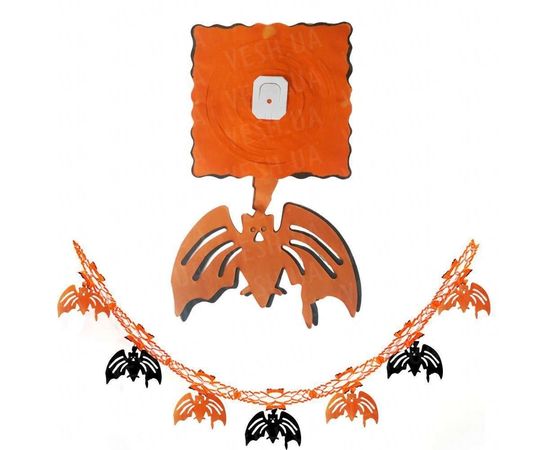 Товар распродан - Гирлянда 3D Хэллоуин с подвеской Летучая мышь - Аксессуары для праздника, фото 1 Товар распродан - Гирлянда 3D Хэллоуин с подвеской Летучая мышь - Аксессуары для праздника, фото 1