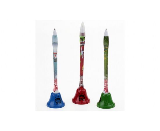 Товар распродан - Колокольчик ручка новогодний, 3 вида - Ручки канцелярские, фото 1 Товар распродан - Колокольчик ручка новогодний, 3 вида - Ручки канцелярские, фото 1