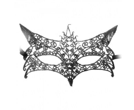 Товар распродан - Кружевная маска Леди серебро - Карнавальные маски, фото 1