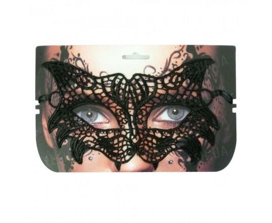 Товар распродан - Кружевная маска Секрет Кошки черная - Карнавальные маски, фото 1