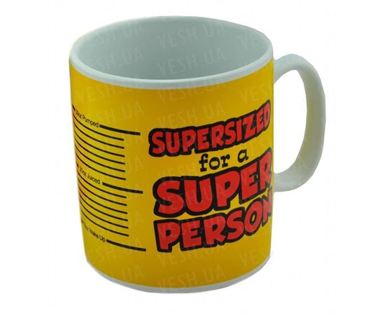 Товар распродан - Кружка Гигант Super Person - Чашки, фото 1 Товар распродан - Кружка Гигант Super Person - Чашки, фото 1