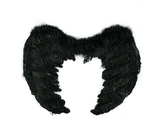 Товар распродан - Крылья Ангела Большие 40х60 см черные - Карнавальные аксессуары, фото 1