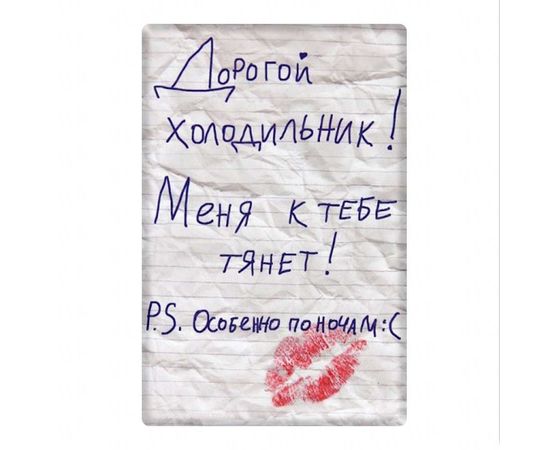 Товар распродан - Магнит Дорогой холодильник меня к тебе тянет - Магниты сувенирные и рекламные, фото 1