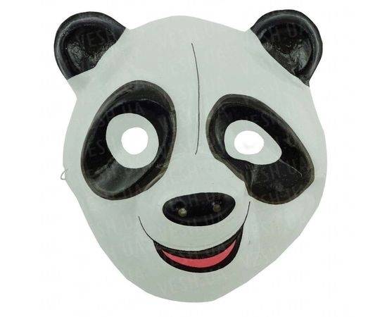 Товар распродан - Маска Детская Панда уп. 12 шт пластик - Карнавальные маски, фото 1