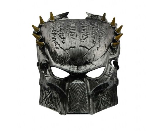 Товар распродан - Маска пластик Хищник серебро - Карнавальные маски, фото 1