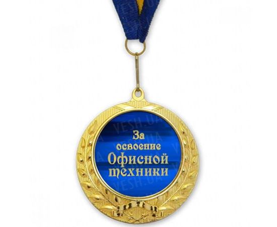 Товар распродан - Медаль подарочная ЗА ОСВОЕНИЕ ОФИСНОЙ ТЕХНИКИ - Сувенирные значки награды, фото 1